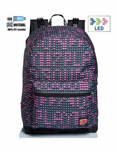 Zaino Reversibile LedWall nero-rosa - SEV201002079-348 | Futurartb2b Ingrosso Giocattoli