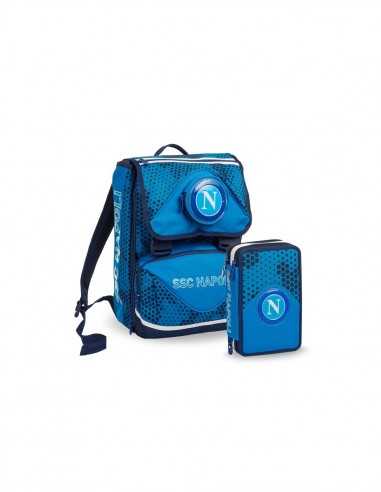 SchoolPack Napoli live match Zaino pi astuccio 3 zip - SEV6D9002002-583 | Futurartb2b Ingrosso Giocattoli