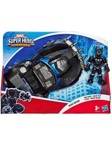 Super Hero Adventures - Veicolo Black Panther road race - HASE6223EU41/E6256 | Futurartb2b Ingrosso Giocattoli