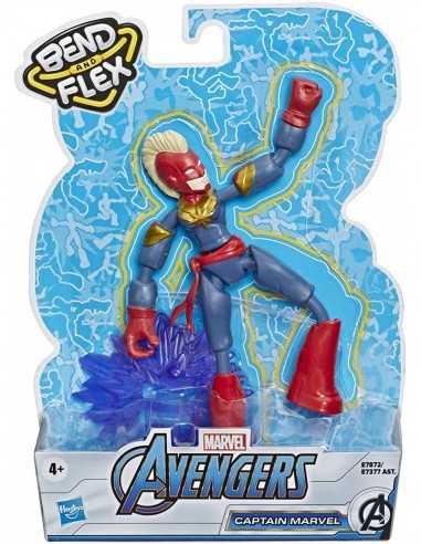 Marvel Avengers - Personaggio Captain Marvel Bend and Flex - HASE73775L01/E7872 | Futurartb2b Ingrosso Giocattoli