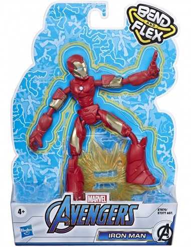 Marvel Avengers - Personaggio Iron Man Bend and Flex - HASE73775L01/E7870 | Futurartb2b Ingrosso Giocattoli