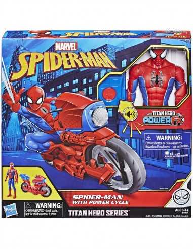 Spider-Man Titan hero elettronico con moto - HASE3364EW00 | Futurartb2b Ingrosso Giocattoli