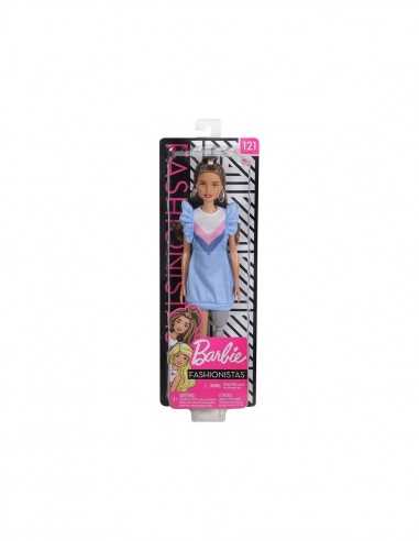 Barbie Fashionistas - Bambola con Abito Azzurro - TOYFBR37/FXL54 | Futurartb2b Ingrosso Giocattoli