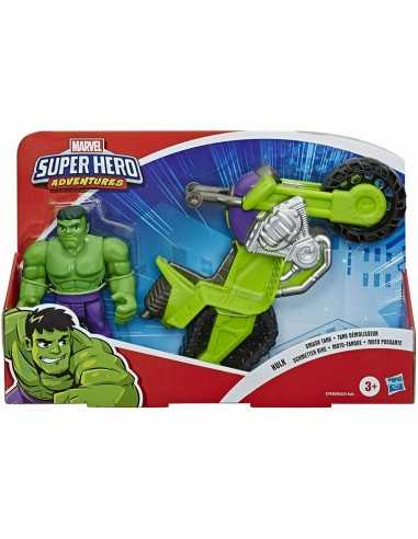 PlaySkool Marvel Super Hero Adventures Moto con personaggio Hulk - HASPN00047718 | Futurartb2b Ingrosso Giocattoli