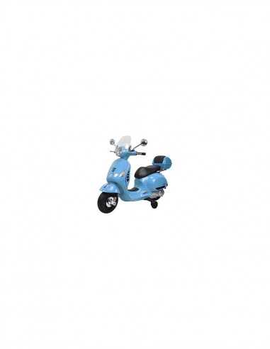 Vespa elettrica GTS Super Sport azzurra 12 V con paravento - GLO39987 | Futurartb2b Ingrosso Giocattoli