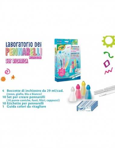 Set Ricarica Laboratorio dei Pennarelli multicolore - CRA25-5962 | Futurartb2b Ingrosso Giocattoli