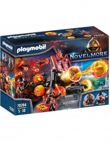 Playmobil Novelmore 70394 - Cannone spara lava di burnham con ruote infuocate - PLA70394 | Futurartb2b Ingrosso Giocattoli