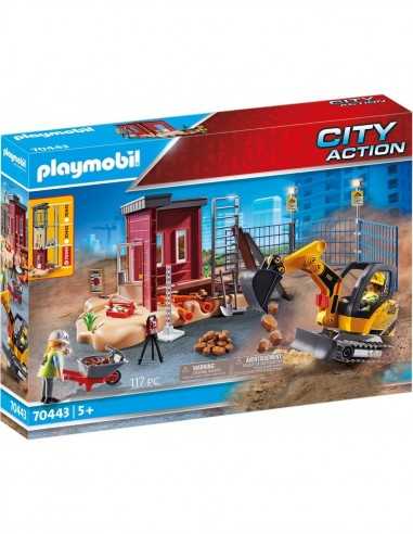 PlayMobil 70443 - Mini Escavatore con cantiere - PLA70443 | Futurartb2b Ingrosso Giocattoli