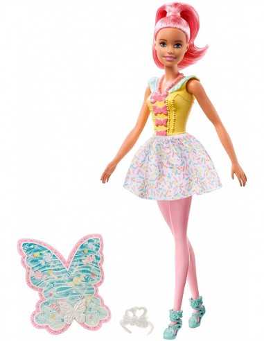 Barbie Dreamtopia Bambola fatina caramelle con capelli rosa - TOYFXT00/FXT03 | Futurartb2b Ingrosso Giocattoli