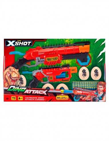 X-Shot Dino Attack Pistole combo pack con 48 dardi - TOY4859 | Futurartb2b Ingrosso Giocattoli