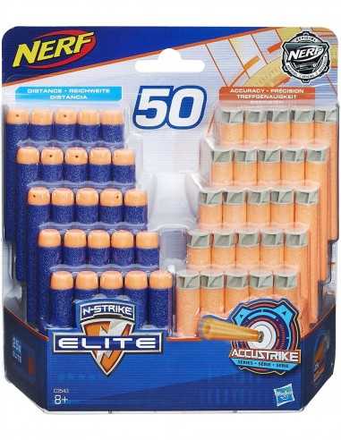 Nerf N-strike Elite confezione 50 dardi Elite e Accustrike - TOYC3543EV20 | Futurartb2b Ingrosso Giocattoli