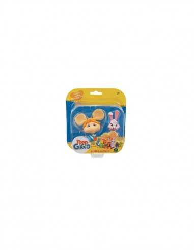 Topo Gigio Mini Figura Gigio con coniglio rosa - GRATPG01000-1 | Futurartb2b Ingrosso Giocattoli