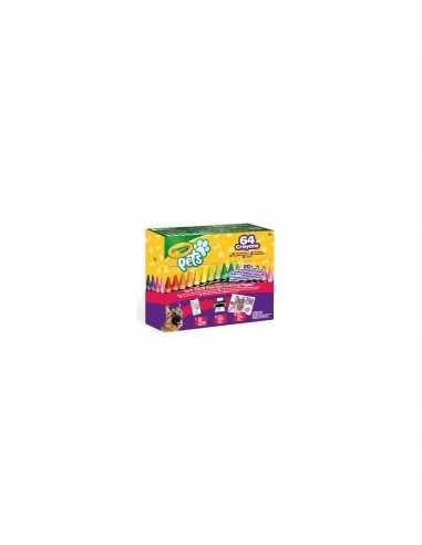 Crayola Pets 64 pastelli a cera - CRA52-1164 | Futurartb2b Ingrosso Giocattoli