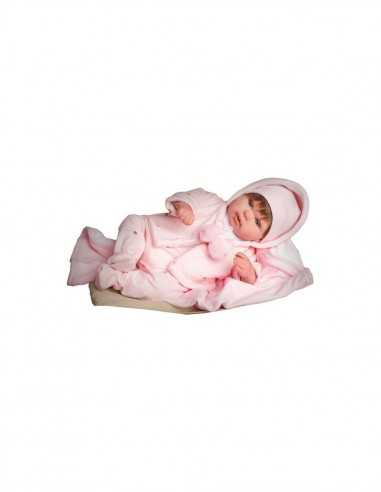 Arias - Bambola Reborn con coperta rosa - CIOPOS190038 | Futurartb2b Ingrosso Giocattoli