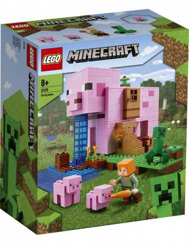 Lego Minecraft 21170 - La Pig House - LEG6332816 | Futurartb2b Ingrosso Giocattoli