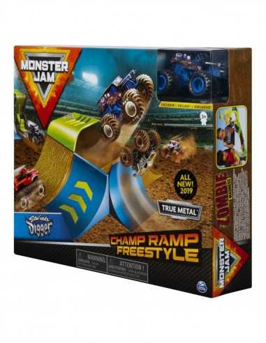 Monster Jam Set Champ Ramp Freestyle con veicolo - TOY6045029/20103382 | Futurartb2b Ingrosso Giocattoli