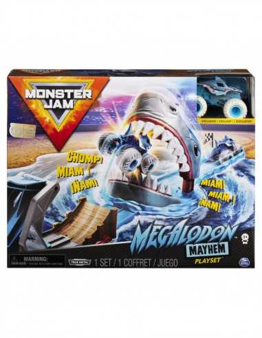 Monster Jam - Set Megalodon mayhem con veicolo - TOY6045029/20120790 | Futurartb2b Ingrosso Giocattoli