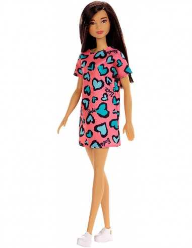 Barbie Bambola Base Abito corallo con stampa cuori - TOYT7439/GHW46 | Futurartb2b Ingrosso Giocattoli