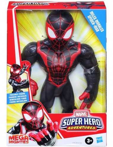 Super Hero Adventures Mega Mighties Miles Morales Spider Man - HASE7951ES01 | Futurartb2b Ingrosso Giocattoli