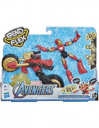 Avengers Bend and Flex Rider Iron-Man 2 in 1 - HASF02445L00 | Futurartb2b Ingrosso Giocattoli