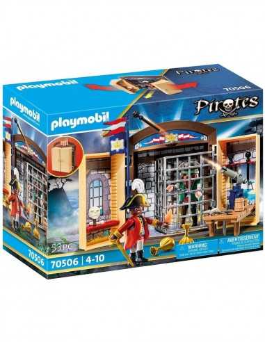 PlayMobil Pirates 70506 - Avamposto della marina con pirata - PLA70506 | Futurartb2b Ingrosso Giocattoli