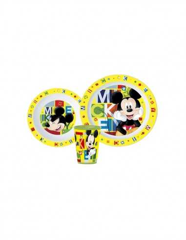 Disney Topolino - Set Piatti con Bicchiere - RTIST09454 | Futurartb2b Ingrosso Giocattoli