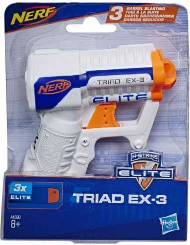 Nerf N-Strike Elite Triad EX-3 - TOYA1690EUA4 | Futurartb2b Ingrosso Giocattoli