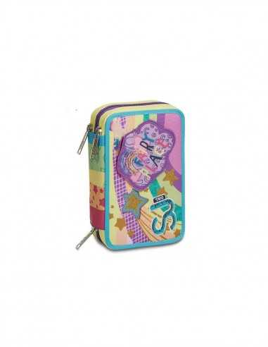 Sj Gang - Astuccio 3 zip multicolor girl - SEV3C2012131 361 | Futurartb2b Ingrosso Giocattoli