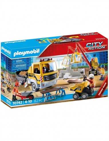 PlayMobil City Action 70742 - Cantiere Edile - PLA70742 | Futurartb2b Ingrosso Giocattoli