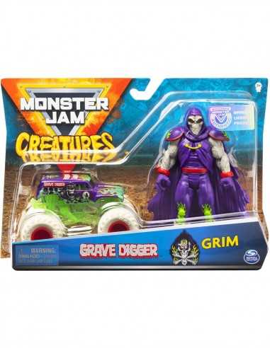 Monster Jam Creatures - Grave Digger con Grim - OLT20121072 | Futurartb2b Ingrosso Giocattoli