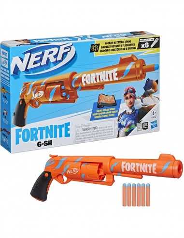 Nerf Fortnite Six Shooter 6-SH - HASF2678EU40 | Futurartb2b Ingrosso Giocattoli