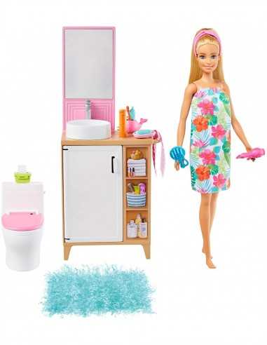 Barbie Stanza da bagno con bambola - MATGTD87/GRG87 | Futurartb2b Ingrosso Giocattoli