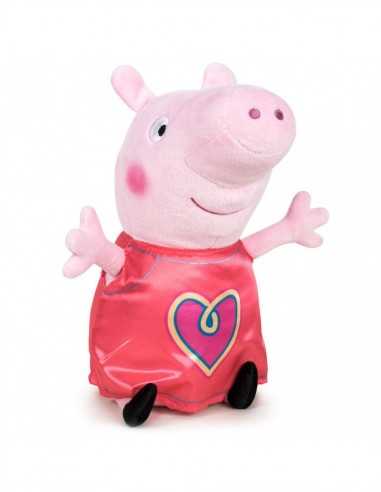 Peluche Peppa Pig con Maglia con cuore - FIC760018595-4 | Futurartb2b Ingrosso Giocattoli