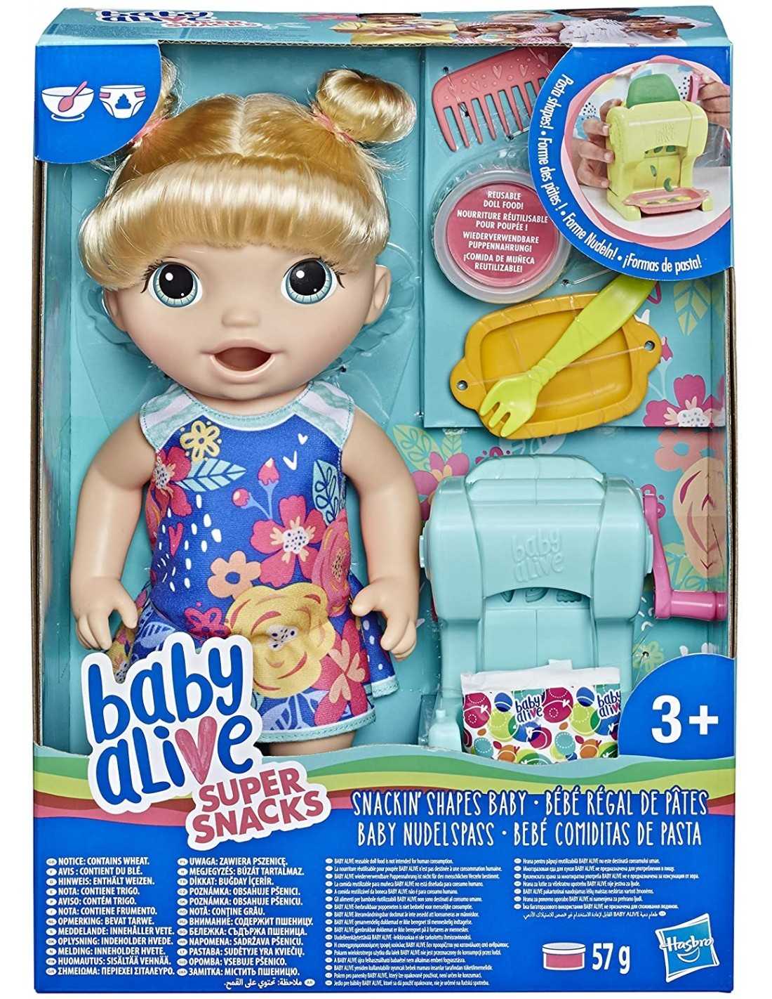 Baby Alive Super Snacks Bambola Bionda | Futurartb2b Ingrosso Gioch...