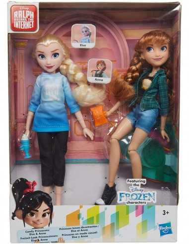 Disney Princess Frozen Comfy Squad Bambole Anna e Elsa - TOYE7417 | Futurartb2b Ingrosso Giocattoli