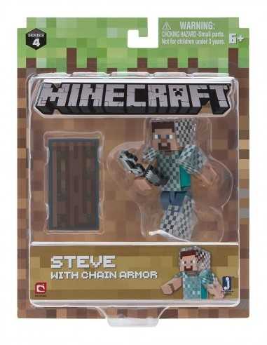 Minecraft - Personaggio Steve with chain armor - FIC16493 | Futurartb2b Ingrosso Giocattoli