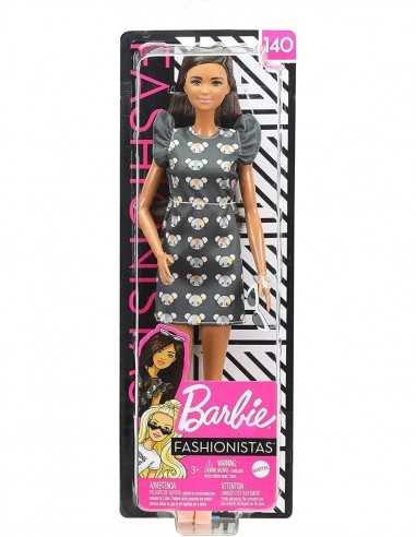 Barbie Fashionistas Abito nero con stampa topino 140 - TOYFBR37/GHW54 | Futurartb2b Ingrosso Giocattoli