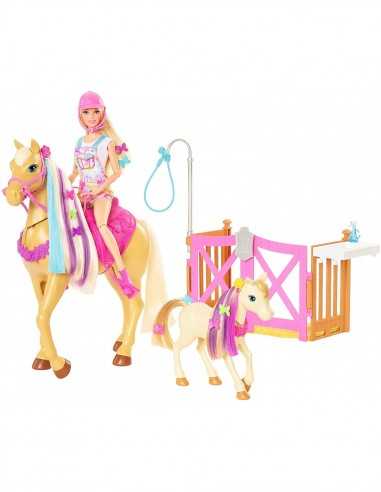 Barbie New Ranch Playset con bambola e 2 cavalli - MATGXV77 | Futurartb2b Ingrosso Giocattoli