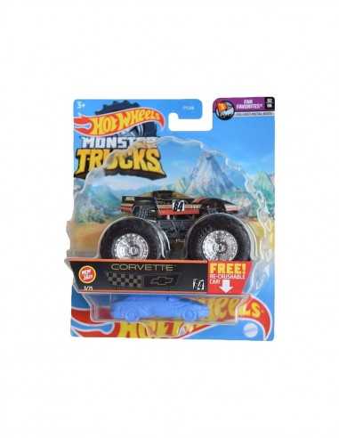 Hot Wheels Monster Trucks Corvette con auto - TOYFYJ44/GTH58 | Futurartb2b Ingrosso Giocattoli