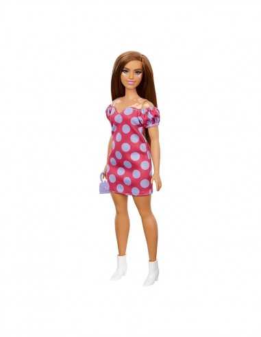 Barbie Fashionistas Bambola con abito fuxia pois 171 - TOYFBR37/GRB62 | Futurartb2b Ingrosso Giocattoli