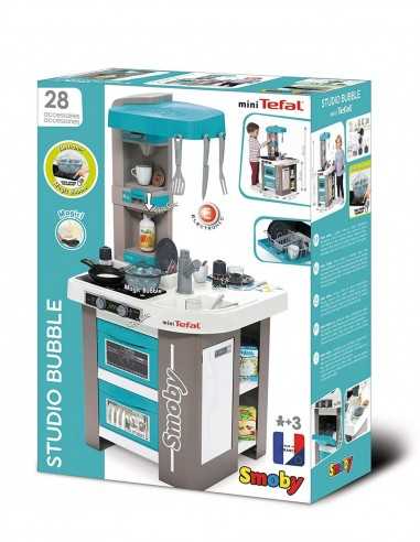 Tefal Cucina Studio bubble azzurra con 28 accessori - SIM7600311043 | Futurartb2b Ingrosso Giocattoli