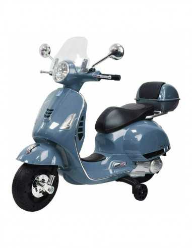 Vespa elettrica GTS Super Sport Grigia 12V con paravento - GLO39988 | Futurartb2b Ingrosso Giocattoli