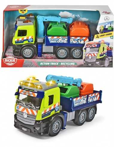 Dickie - Mercedes Action Truck Camion ecologia con luci e suoni - SIM203745015 | Futurartb2b Ingrosso Giocattoli