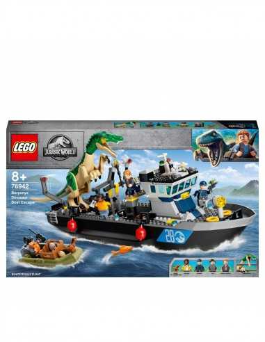 Lego Jurassic World 76942 - Baryonyx Dinosaur Boat Escape - LEG6360173 | Futurartb2b Ingrosso Giocattoli