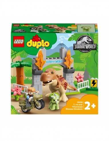 Lego Duplo 10939 - Fuga del T-Rex e del Triceratopo - LEG6332172 | Futurartb2b Ingrosso Giocattoli