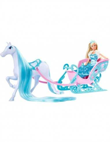 Steffi Love Snow Dream Carrozza con cavallo - SIM105733522 | Futurartb2b Ingrosso Giocattoli