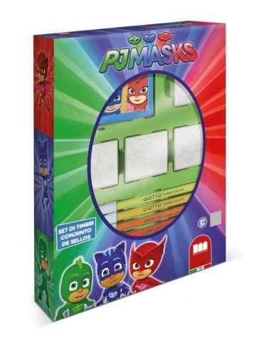 Confezione 4 timbri pj masks - MUL27954 | Futurartb2b Ingrosso Giocattoli