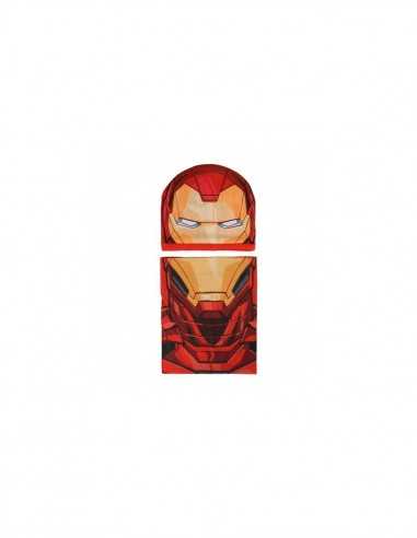 Iron-Man Cappello con scaldacollo taglia unica - STO2200003293 | Futurartb2b Ingrosso Giocattoli