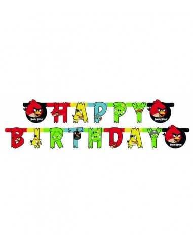 festone happy birthday angry birds - GIPCMG552367 | Futurartb2b Ingrosso Giocattoli