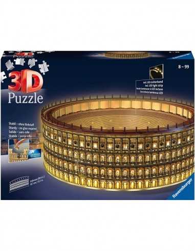 Puzzle 3D - Colosseo night edition - RAV111480 | Futurartb2b Ingrosso Giocattoli